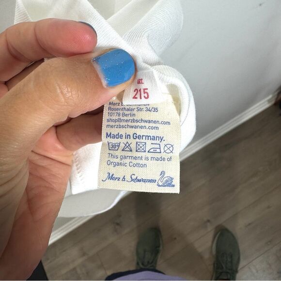 Merz B Schwanen Men’s Size XXL 215 Loopwheeled T-Shirt Classic White T-Shirt NWT - Picture 10 of 16